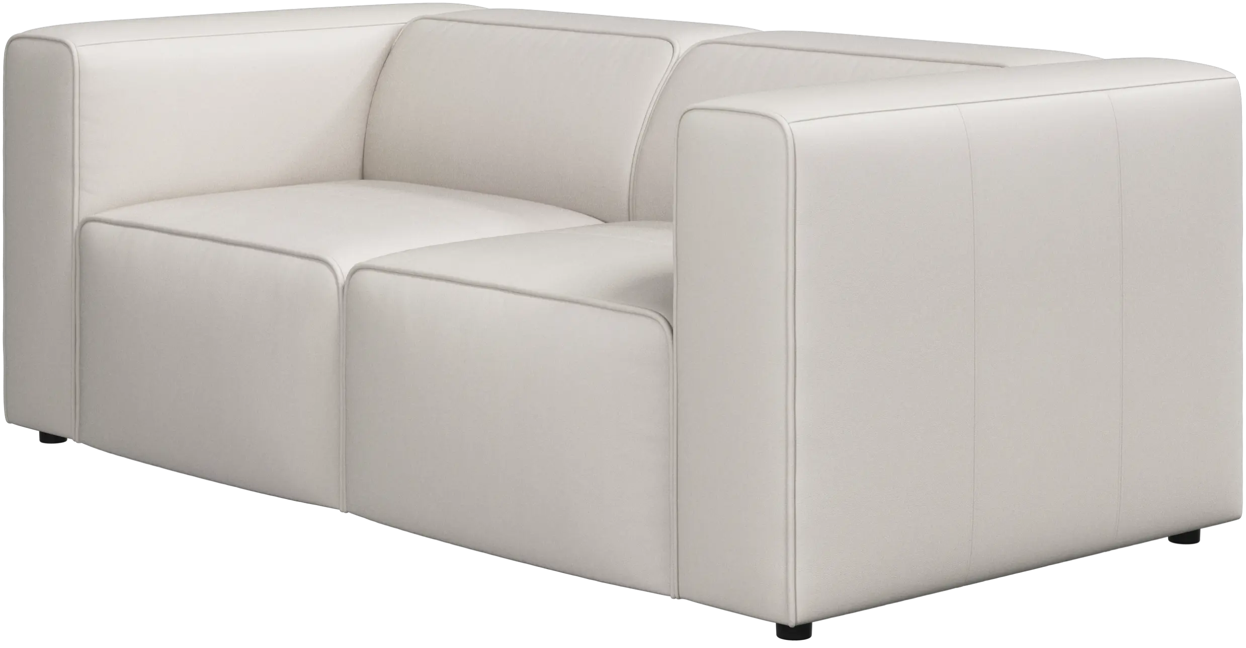 ○美品 BoConcept Veneto 本革セミアニリンレザー バニラホワイト